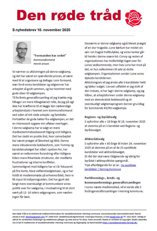 Den råde tråd nr. 3, 2020